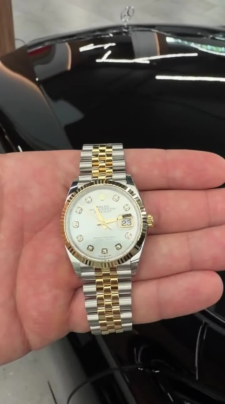 Rolex Datejust 36 mm · White Pearl