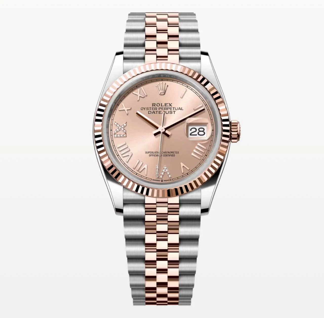 Rolex Datejust 36 mm · Gold / Diamond 6/9 · 2026